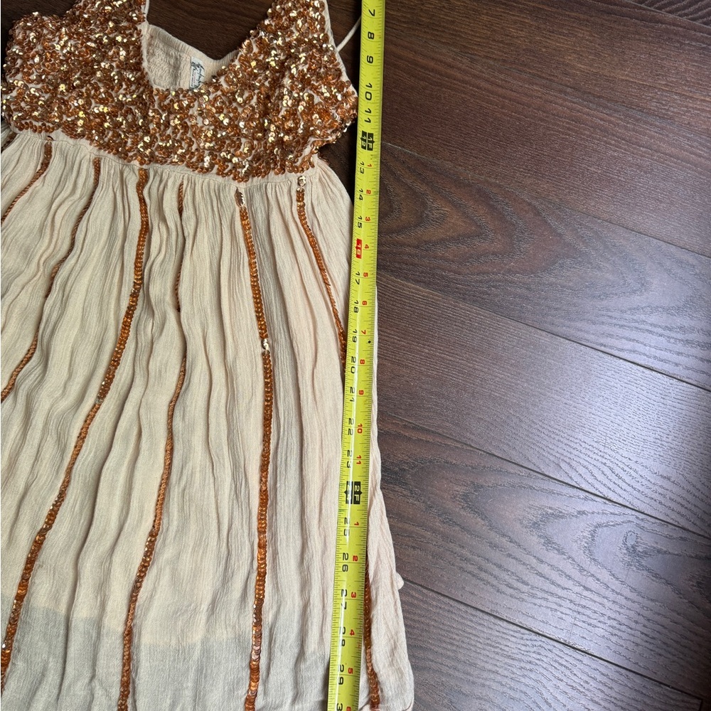 Free People Beige Knit with Bronze Sequins - Picture 5 of 8